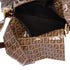 Fendi Zucchino Mama Forever Hobo Dark Beige Brown Multi Coated Canvas